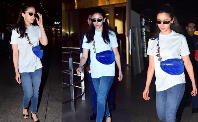 Alia Bhatt Steps Out With Rs One Lakh Belt Bag - Sakshi