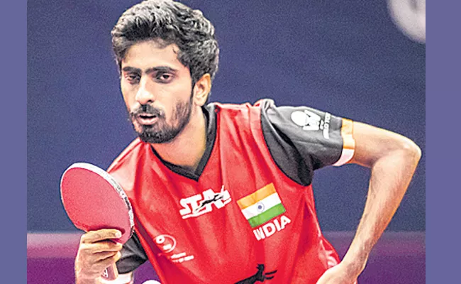 Indian 1 one Satyan Gnanasekaran at the Austrian  Table Tennis Tournament - Sakshi