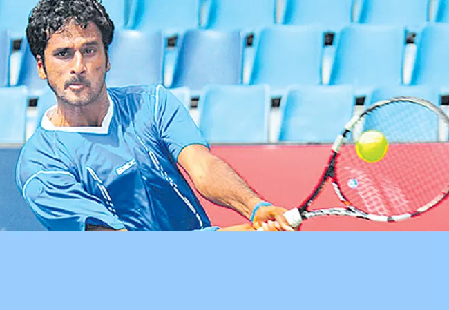 Saket pair in Bangalore open doubles quarterfinals - Sakshi