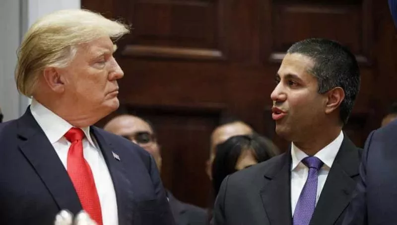 Donald Trump picks on FCC chairman Ajit Pai at White House Diwali bash - Sakshi