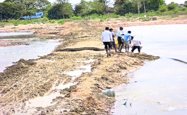 Village Temporary Bridge Problem Adilabad - Sakshi