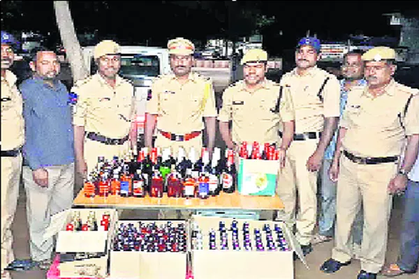 Excise Officials Seize Illegal Alcohol - Sakshi