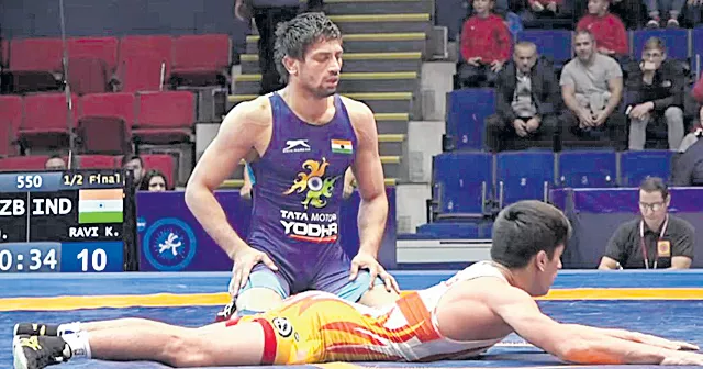  Wrestler Ravi Kumar in final of U-23 World Championship - Sakshi