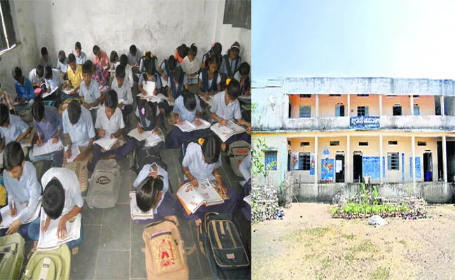 Government School Students Are Facing Problems With Benches - Sakshi