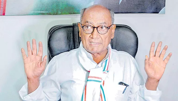 Letter With Digvijaya Singh's Number Found In Elgar Parishad Probe - Sakshi