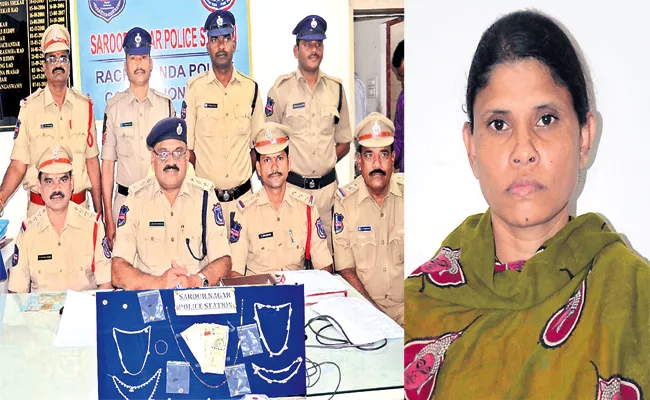 Woman Arrest In Gold Robbery Case hyderabad - Sakshi