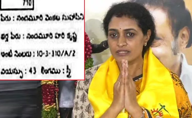 Mistakes in Nandamuri Suhasini Voter Id Card - Sakshi