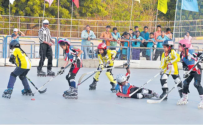 Mixed Results for Hyderabad in Skating Championship - Sakshi