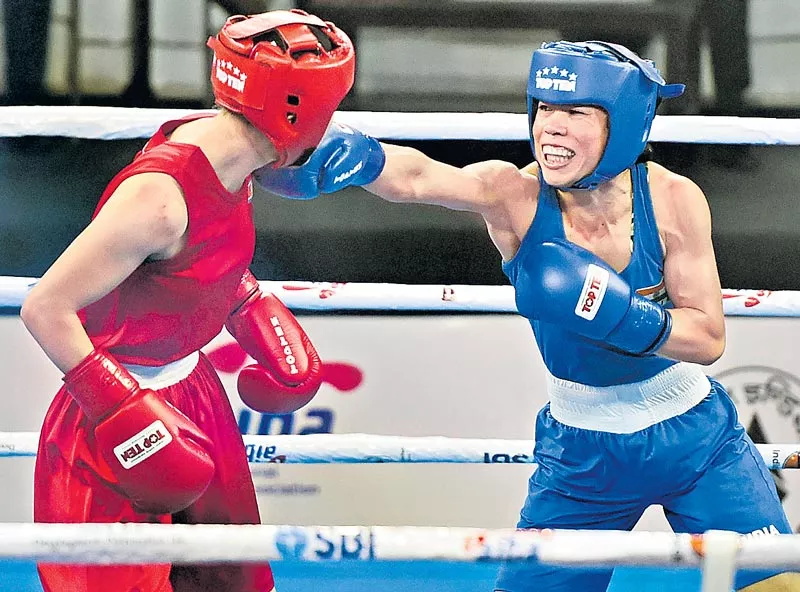 Mary Kom reaches World Boxing Championship final - Sakshi