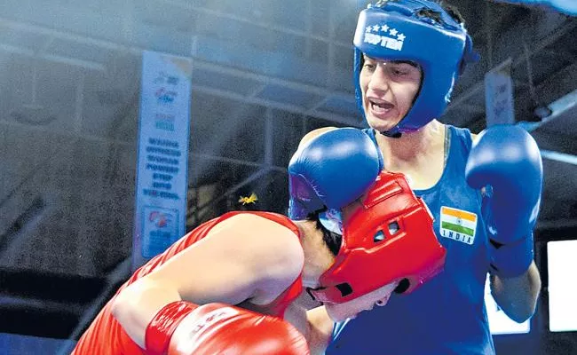 Womens World Boxing Championships: Sonia Chahal joins Mary Kom in final, Simranjit Kaur settles for bronze - Sakshi