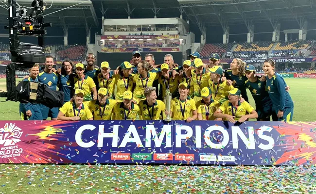 AUS Women Won By 8 Wickets Over England  In T20 Women World Cup Final - Sakshi