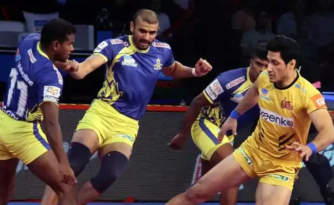  Pro Kabaddi 2018: Tamil Thalaivas Beat Telugu Titans 31-25 - Sakshi