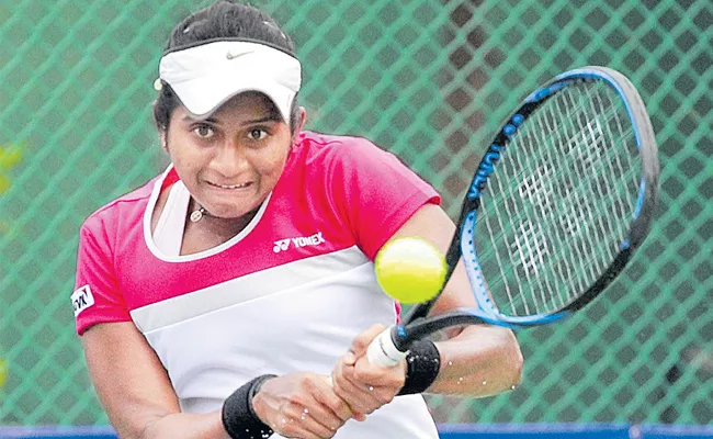 Pranjala into quarters of Australian Open wild card playoff - Sakshi