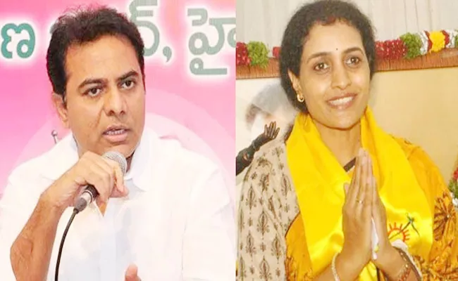 KTR Slams Chandrababu Naidu in Road Show - Sakshi