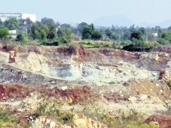 TDP Leader illegal mines reopened - Sakshi