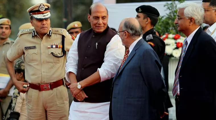 Rajnath Singh Asked Delhi Police Why Cannot We Talk To People Politely - Sakshi