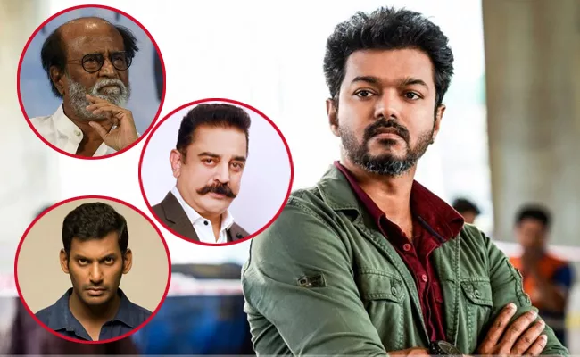 Rajinikanth And Kamal Haasan And Vishal About Sarkar Issue - Sakshi