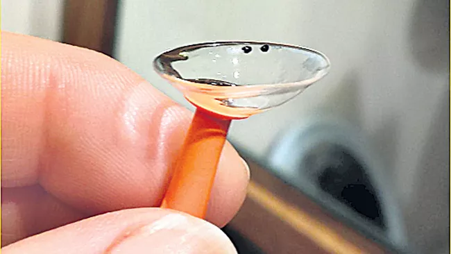 Innovative contact lens for eye diseases - Sakshi