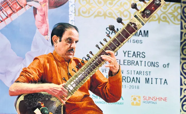 Lifetime Achievment Award To Sitar Player Pandit Janardhan - Sakshi