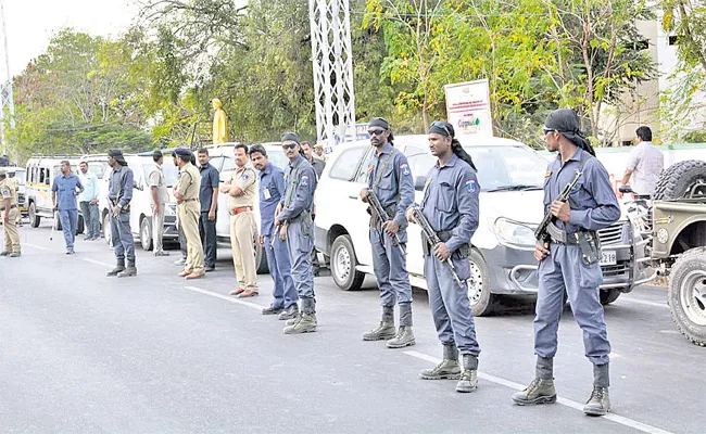 Police Protection in Strong Rooms Telangana Elections - Sakshi