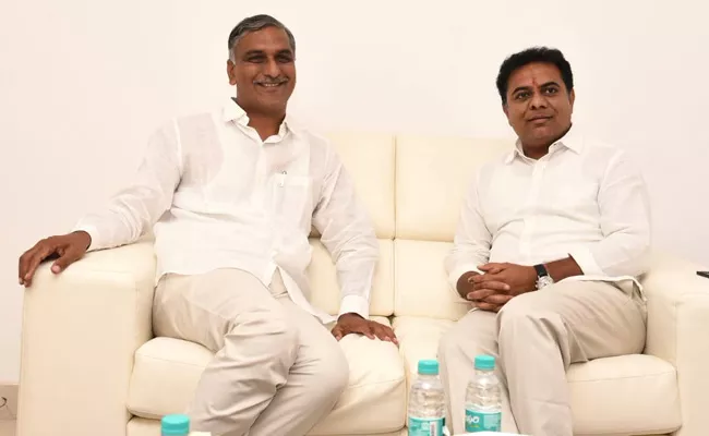 Harish Rao Best Wishes To KTR - Sakshi