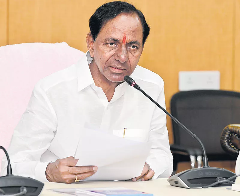 CM KCR holds TRS parliamentary party meeting in Pragathi Bhavan - Sakshi