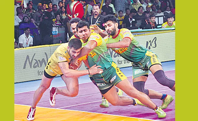 The last match ended with the victory of Telugu Titans - Sakshi