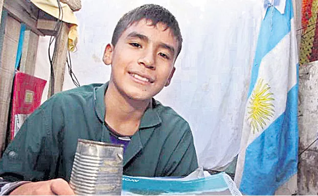 12 yearold teacher creates aschool - Sakshi