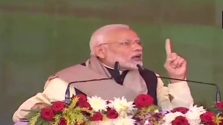 PM Modi Attacks Congress At Sonia Gandhis Turf Raebareli - Sakshi