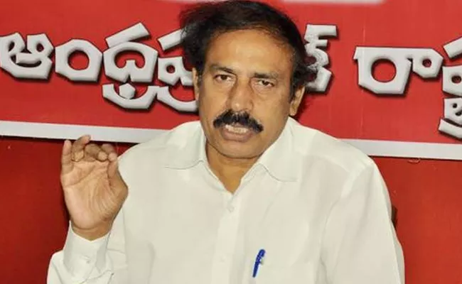 CPI Ramakrishna Fires On CM Chandrababu Naidu Over Privatization - Sakshi