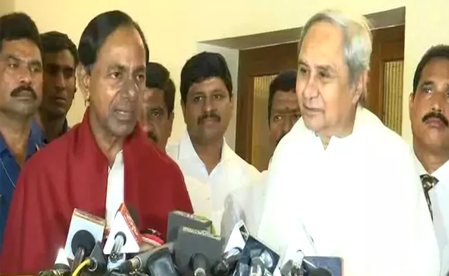 KCR And Naveen Patnaik Press Meet On Federal Front - Sakshi