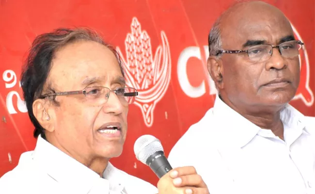 CPI Leader Suravaram Sudhakar Reddy Slams KCR Over Third Front - Sakshi