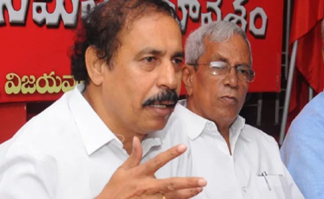 Protest Against Modi Visiting AP Say CPI CPM leaders - Sakshi