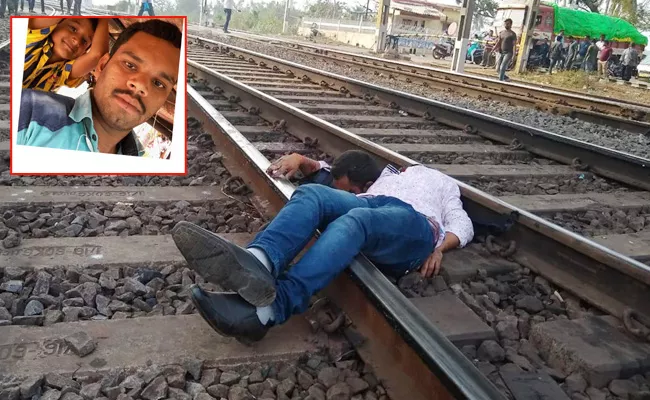 Man Commits Suicide on Train Track Srikakulam - Sakshi