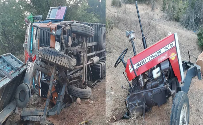 Five Members Died in Tractor Accident Chittoor - Sakshi