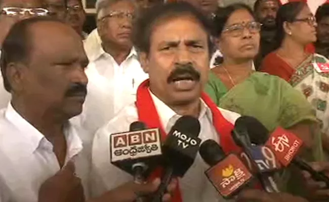 CPI Leader K Ramakrishna Fires On CM Chandrababu Naidu - Sakshi