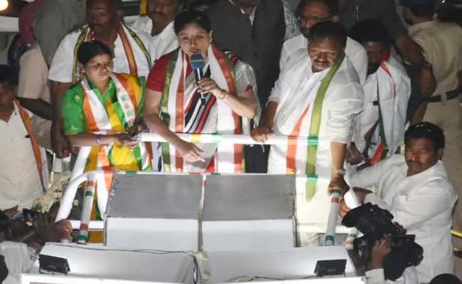 Congress Party Give Farmer Welfare In Nizamabad Said By Vijayashanti - Sakshi