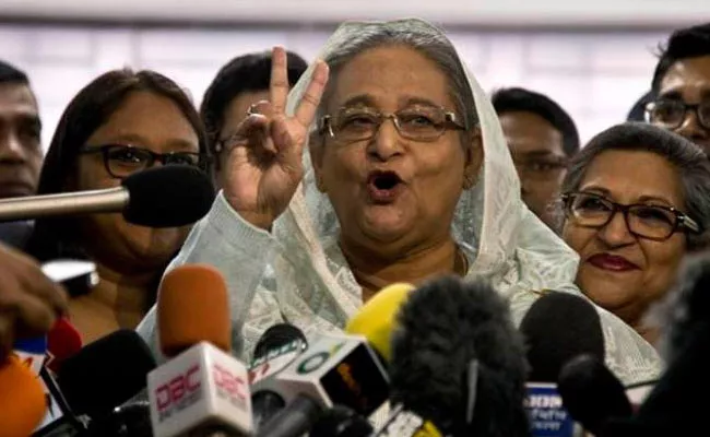 Sheikh Hasina Win Again in Bangladesh - Sakshi