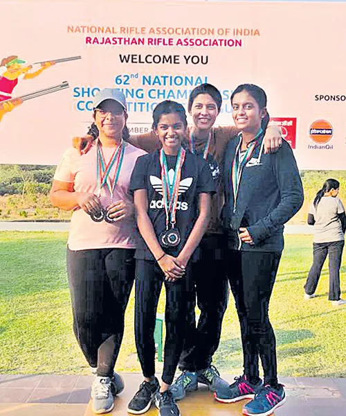 Telangana gets Two Bronze medals in National Shooting Championship - Sakshi