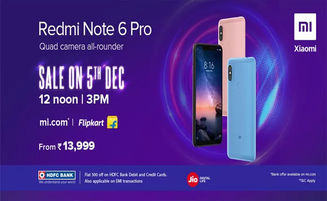 Xiao Redmi Note 6 Pro One Day Special Offer - Sakshi