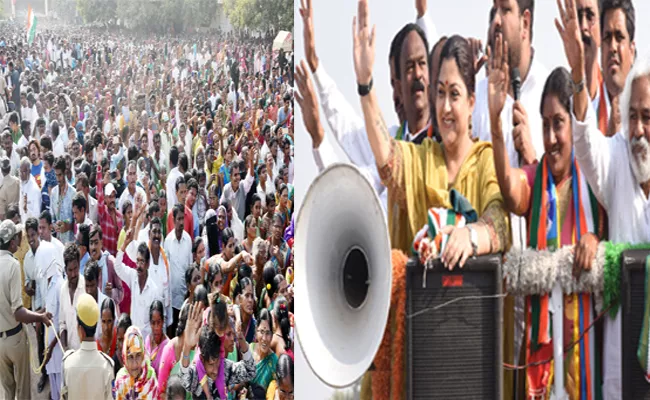 Gaddar And Kushboo Campaign In Adilabad - Sakshi