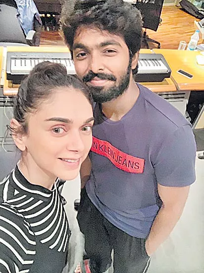 Aditi Rao Hydari sings her first Tamil song - Sakshi