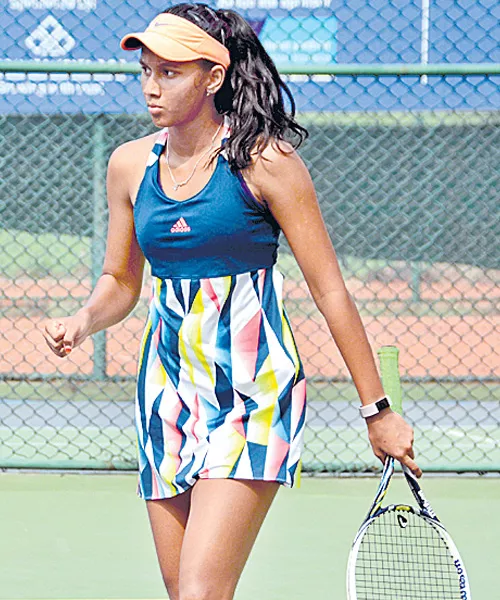 Rashmika in Quarters of ITF Junior Grade Tourney - Sakshi