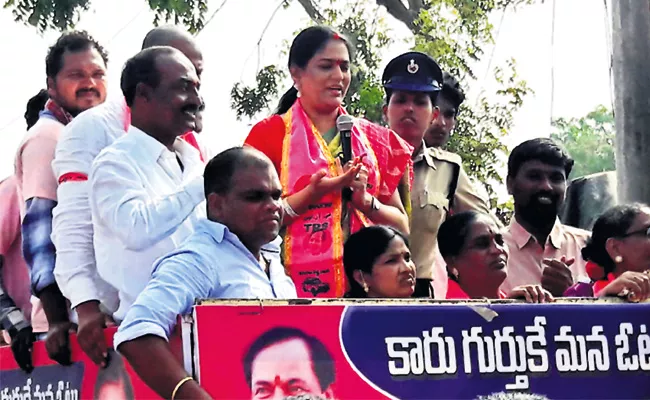 In Villages Harish Rao Wife Srinitha Campaign - Sakshi