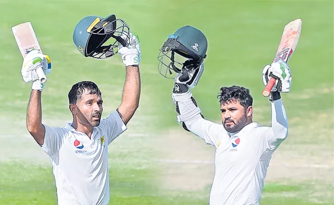 Pakistan march ahead with Azhar Ali, Asad Shafiq tons - Sakshi