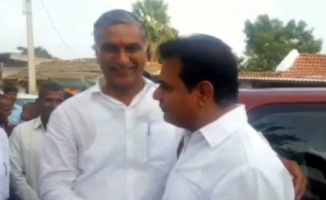 Harish Rao And KTR Conversation On Polling - Sakshi