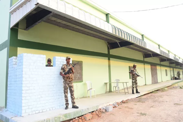 High Security At The EVM Strong Room in Wanaparthy - Sakshi