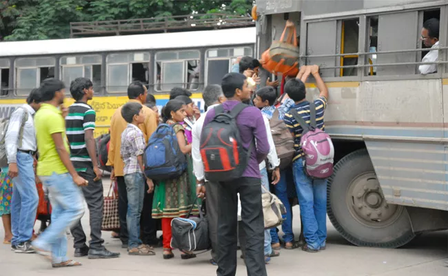 Private Travel Bus Services Prices Hikes Sankranthi Festival - Sakshi