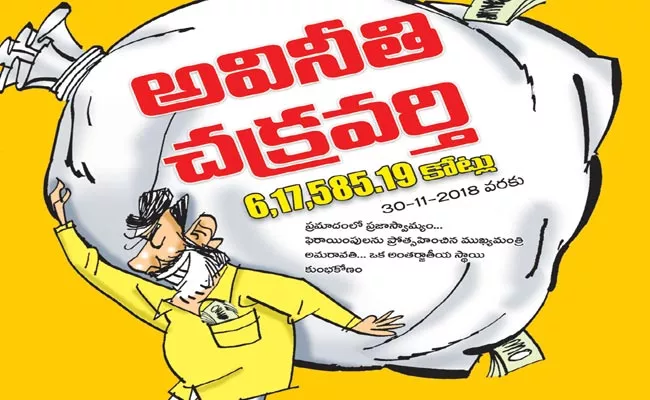 CM Chandrababu who was accused of looting crores of rupees - Sakshi