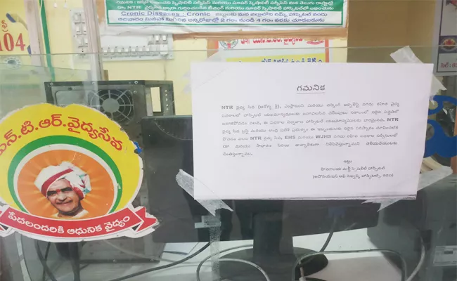 NTR Health Scheme Stops in Hospitals YSR Kadapa - Sakshi